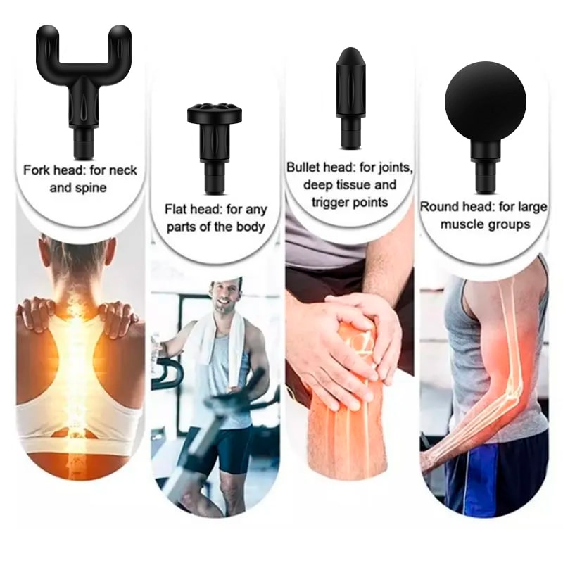 Mini Gray Deep Muscle Massage Pistol | Bronfit - Image 2