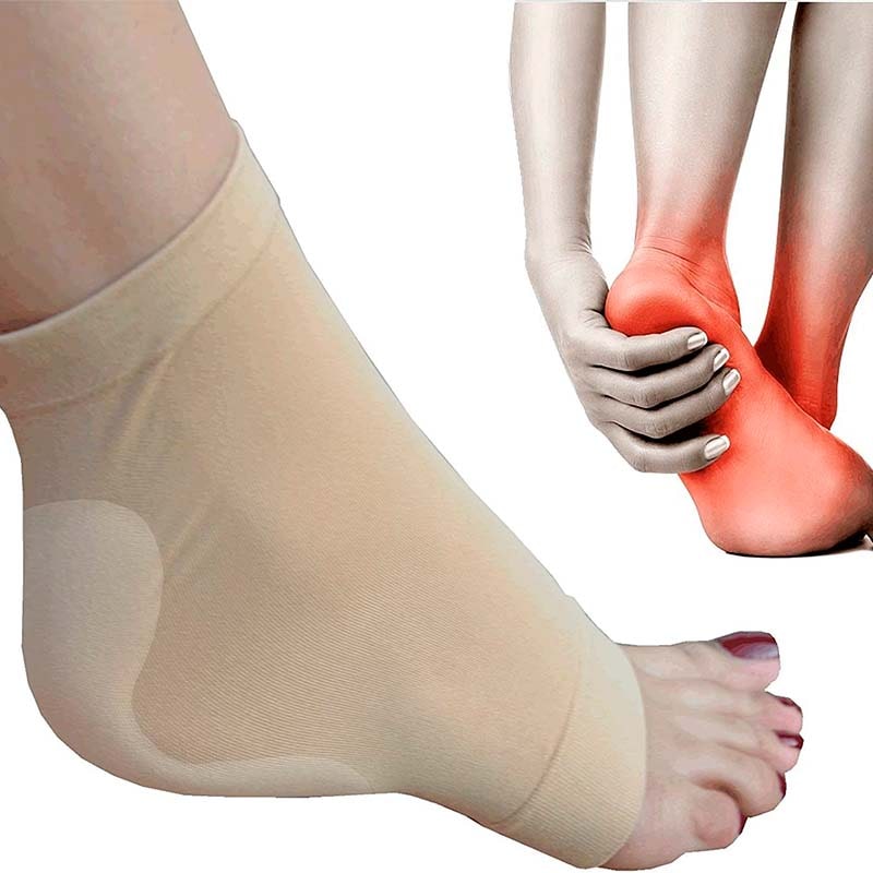 Gel support for ankle protects sensitive Achilles and heels - Pair | Bronhealth - Image 2